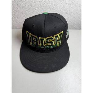 Top of the World Snap Back Notre Dame Fighting Irish Black NCAA Hat Cap